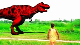 Dinosaurs Attack The Magical Boys | T Rex Dinosaur | Jurassic World Attack Of Dinosaur | Magic