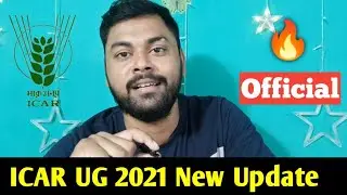 ICAR UG 2021 Latest Update | ICAR Ans key 2021 | Official | krishi Kranti