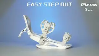 XMAN Bindings -360 seco easy step in and easy step out.@xcmansports #snowboard #fyp #skier 