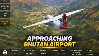 APPROACHING PARO INTERNATIONAL AIRPORT (BHUTAN🇧🇹)