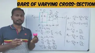 Analysis of Bars of Varying Cross-section in Strength of Materials: Stress and Total Elongation