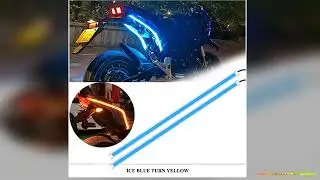 2Pcs Motorcycle Turn Signal Lamp LED Daytime Running Lights Tail Light DRL Waterproof Decoration