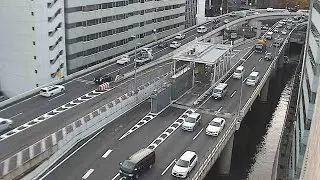 【LIVE】首都高 都心環状線 呉服橋JCT付近 ライブカメラ/Tokyo highway Live Camera 2026/01/26 00:35～