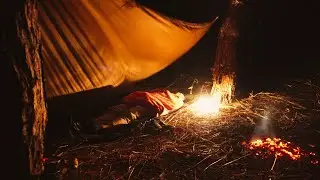 Relaxing Solo Motorcycle Camping - unexpected trip - encountered strong winds -cool tent #camping