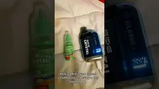Refill Crystal vape CL6000 trick (without buying a new pod) #diy