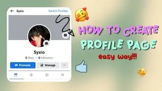 how to create profile page on facebook