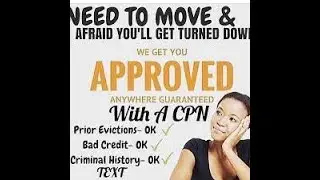 cpn number apartment package approval w tradeline 700 score Bad credit criminal  eviction ok Rental