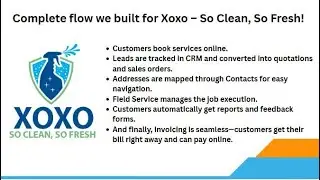 Simplify Bookings, Scheduling & Invoicing for Cleaning Services using Odoo