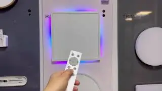 Pulsar Square Digital IC RGB CCT LED Ceiling Light by Xannix