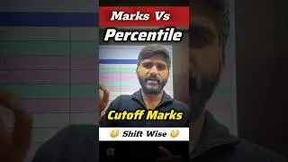 MARKS VS PERCENTILE JEE Mains 2026 January✅🔥 | JEE Mains 2026 Cutoff | JEE Main Result 2026 #jee2026