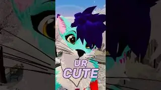 Ur cute💕 #furries #vrchat #shorts #vtuber