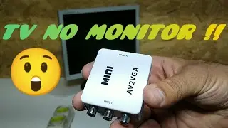 Como assistir TV DIGITAL em MONITOR de computador Entrada padr&atilde;o antigo VGA! - IDEIAS INTERESSANTES