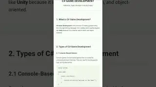 C# Game Development Explained in 19 Seconds 🎮 | Unity Basics 🎮 | C# + Unity 🎮 | viral shorts