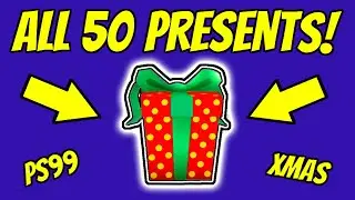 ALL 50 PRESENT LOCATIONS - Roblox - Pet Simulator 99 (PS 99) - Christmas 2023 Event!