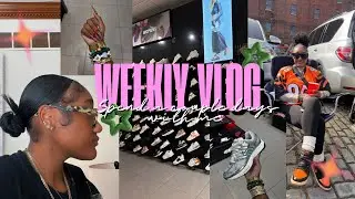 VLOG: spend a couple days with me! *working at foot locker, tailgating, new starbucks drink & more!*