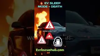 ⚠️ EV Sleep Mode Risk: EV Fire Safety Warning #evdisaster