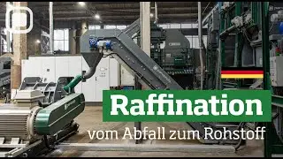 Zyklus der Metallr&uuml;ckgewinnung - gemischter Fluff - Raffination und Granulation von Panizzolo