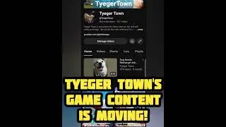 TyegerTown Game Content Moves to @TyegerXP! #subscribers #thankyou #shorts