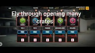 CSR2 trick to speed up opening crates very quickly.