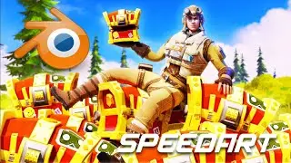 Making 3D Creative Destruction Thumbnails Speedart #23 CC_GUMBALL