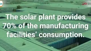 SirajPower drone video featuring Gulf Center Cosmetics Manufacturing solar rooftop plants