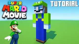 Minecraft Tutorial: How To Make A Luigi Statue 