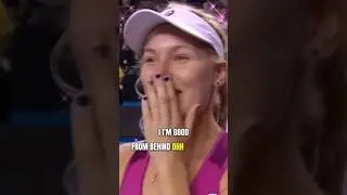 When she realized what she said 🤣 - Daria Gavrilova (Saville) interview #tennis #funny #viralshort