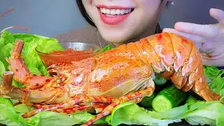 ASMR T&Ocirc;M H&Ugrave;M LỘT - SOFT SHELL RAINBOW LOBSTER EATING SOUNDS | LINH-ASMR