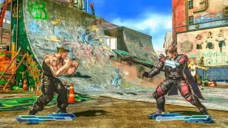 Street Fighter X Tekken : Guile & Chun Li  VS  Lars & Julia - pc Gameplay (Hard Fight ) 1080p