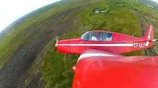 GoPro on wing of a Jodel