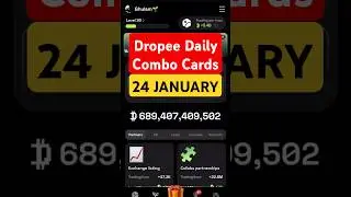 Dropee Daily Combo 24 January | New Daily Combo Card 23 January |Daily Combo Dropee