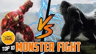 Top 10 Monster Fight Scenes in Movies | Best Giant Monster Fights in Movies of All Time