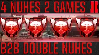 BO2 PC - BACK TO BACK DOUBLE NUCLEARS - 4 NUKES 2 GAMES!