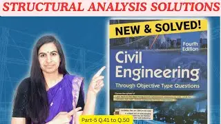 Structural Analysis solution Gupta and Gupta Q.41 to Q.50 #guptaandgupta #structural_analysis