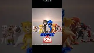 Making a Sonic X Talking Tom movie poster crossover (Fan poster)