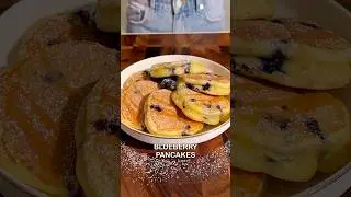 Blueberry Pancakes 🫐 #pancakelovers #asmr #shorts