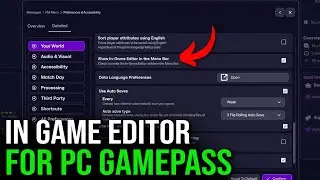 How to Get In Game FM26 Editor For PC Game Pass (EASY)