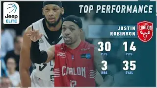 Justin Robinson 30PTS, 14PDS vs Lyon-Villeurbanne | Highlights Jeep&reg; &Eacute;LITE