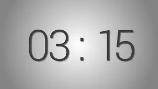 3 Minutes 15 seconds countdown Timer - Beep at the end | Simple Timer (three min fifteen sec)