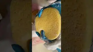 oversqueezing 🫧 #spongesqueezing #sponge #asmr #spongeasmr