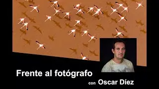 Frente al fot&oacute;grafo con Oscar D&iacute;ez