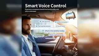 Review: 2.5K Mirror Dash Cam with Carplay Mirror & Android Auto, Dash Cam Front and Rear with ...