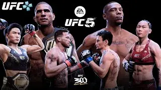 UFC 5(PSP):Full Walkthrough,and Title Match Gameplay.