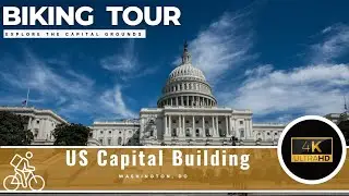Washington DC - Bike Virtual Ride - Spinning Workout Video - Silent Ride - Indoor Cycling Workout