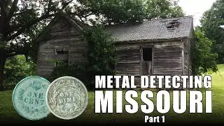 Metal Detecting OLD COINS & SILVER Up In Missouri - Part 1
