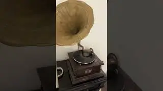 Antique gramophone for the cantina / Antico grammofono da cantina