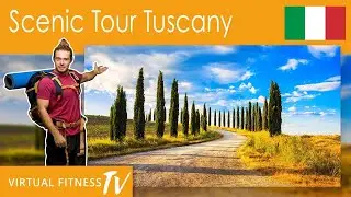 Scenic Tour with Cycle POV and Drone arials of Tuscany
