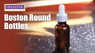Boston Round Bottles with Droppers