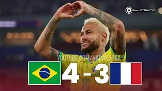 Brasil 4 x 3 Fran&ccedil;a |MELHORES MOMENTOS FINAL| FINAL ALTERNATIVO | Brasil e HEXA!