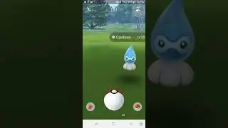 Catching Castform (water type) on pokemon go!